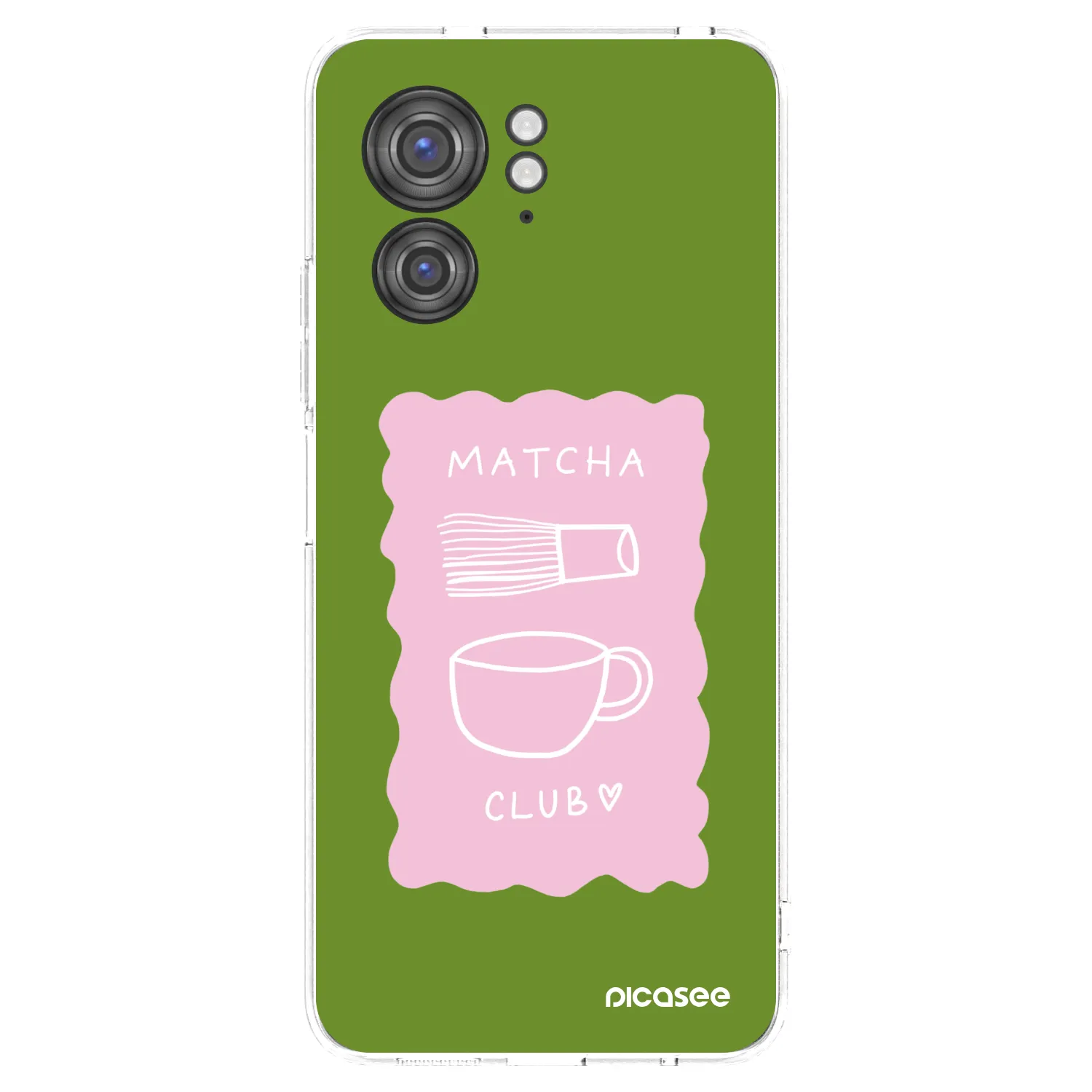 Picasee silikonowe przeźroczyste etui na Motorola Edge 40 - Matcha club