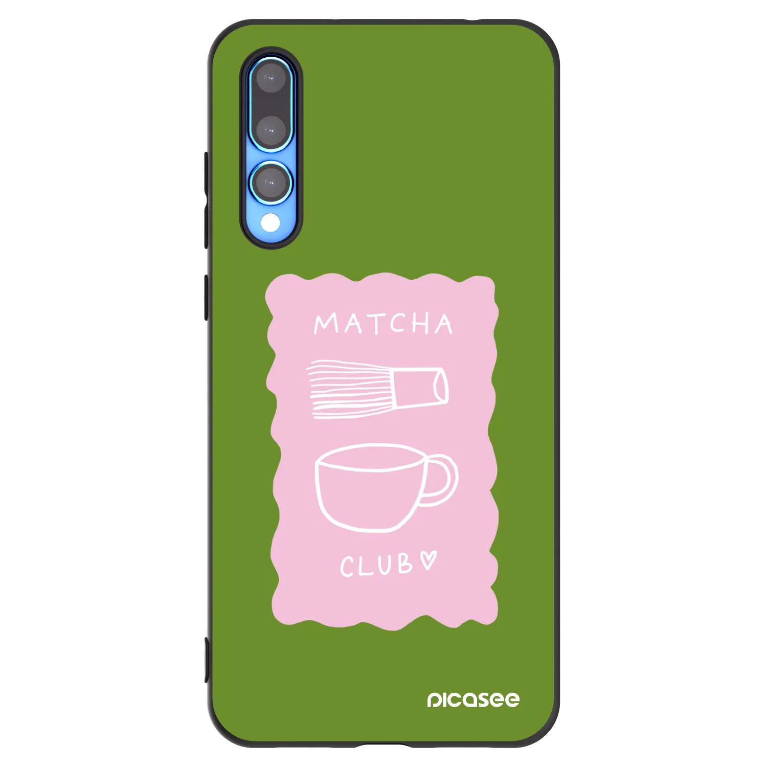 Picasee silikonowe czarne etui na Huawei P20 Pro - Matcha club