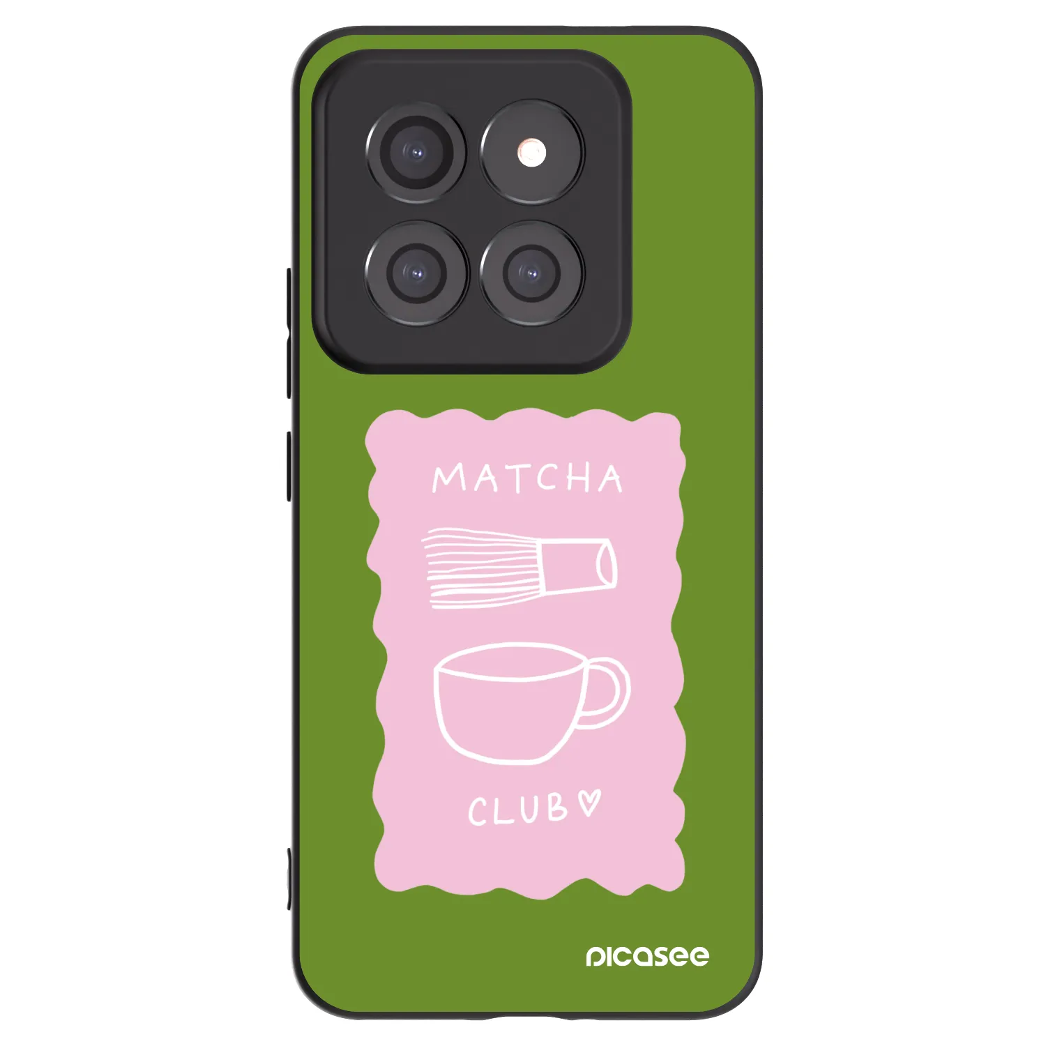 Picasee silikonowe czarne etui na Xiaomi 14 Pro - Matcha club