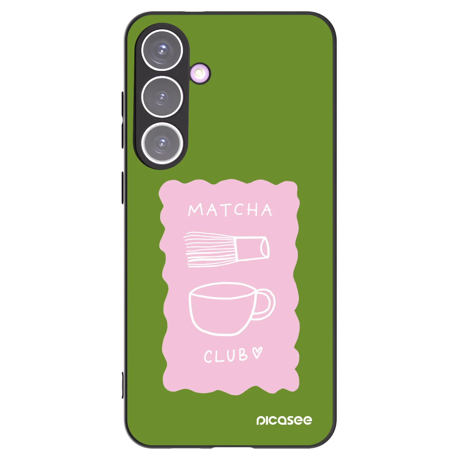 Picasee silikonowe czarne etui na Samsung Galaxy S24+ S926B 5G - Matcha club