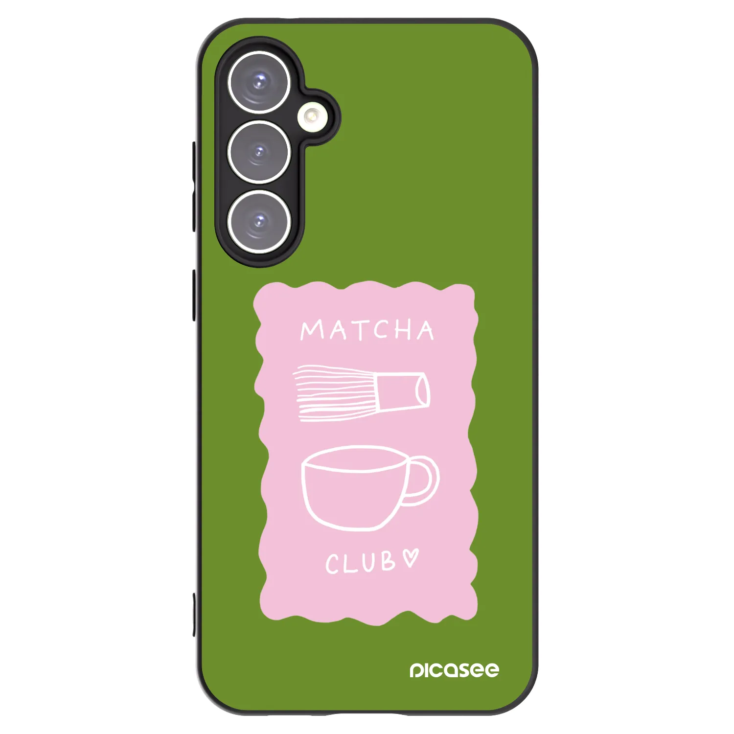 Picasee silikonowe czarne etui na Samsung Galaxy S23 FE S711B - Matcha club