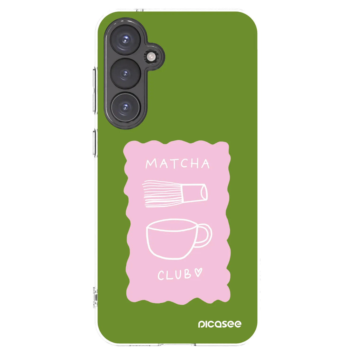 Picasee silikonowe przeźroczyste etui na Samsung Galaxy S23 FE S711B - Matcha club