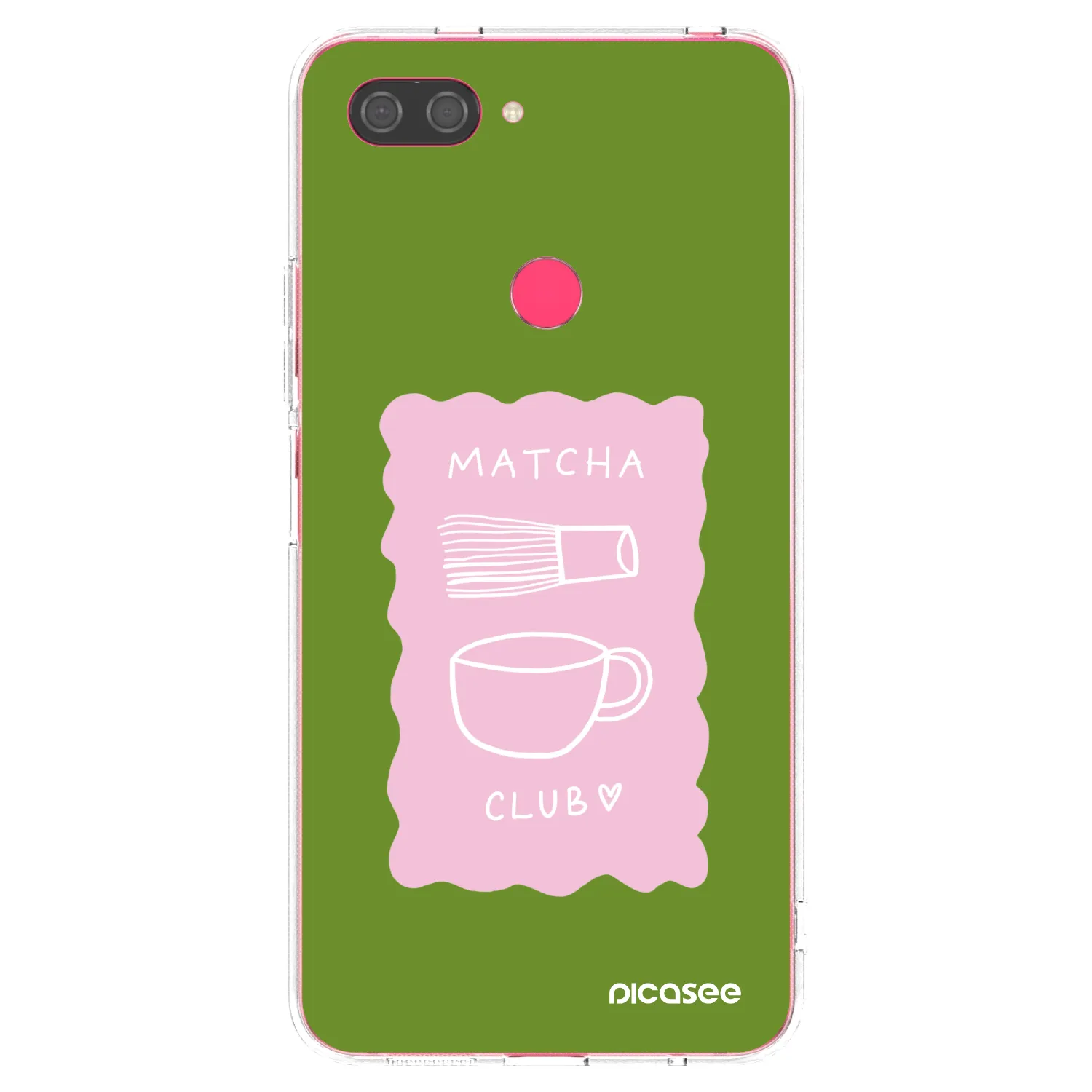 Picasee silikonowe przeźroczyste etui na Xiaomi Mi 8 Lite - Matcha club