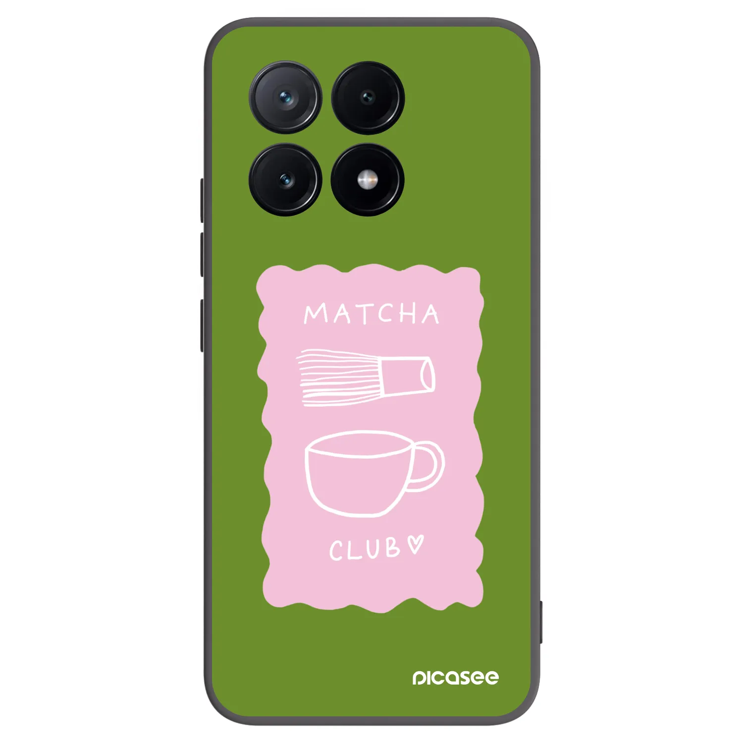 Picasee silikonowe czarne etui na Xiaomi Poco X6 Pro - Matcha club