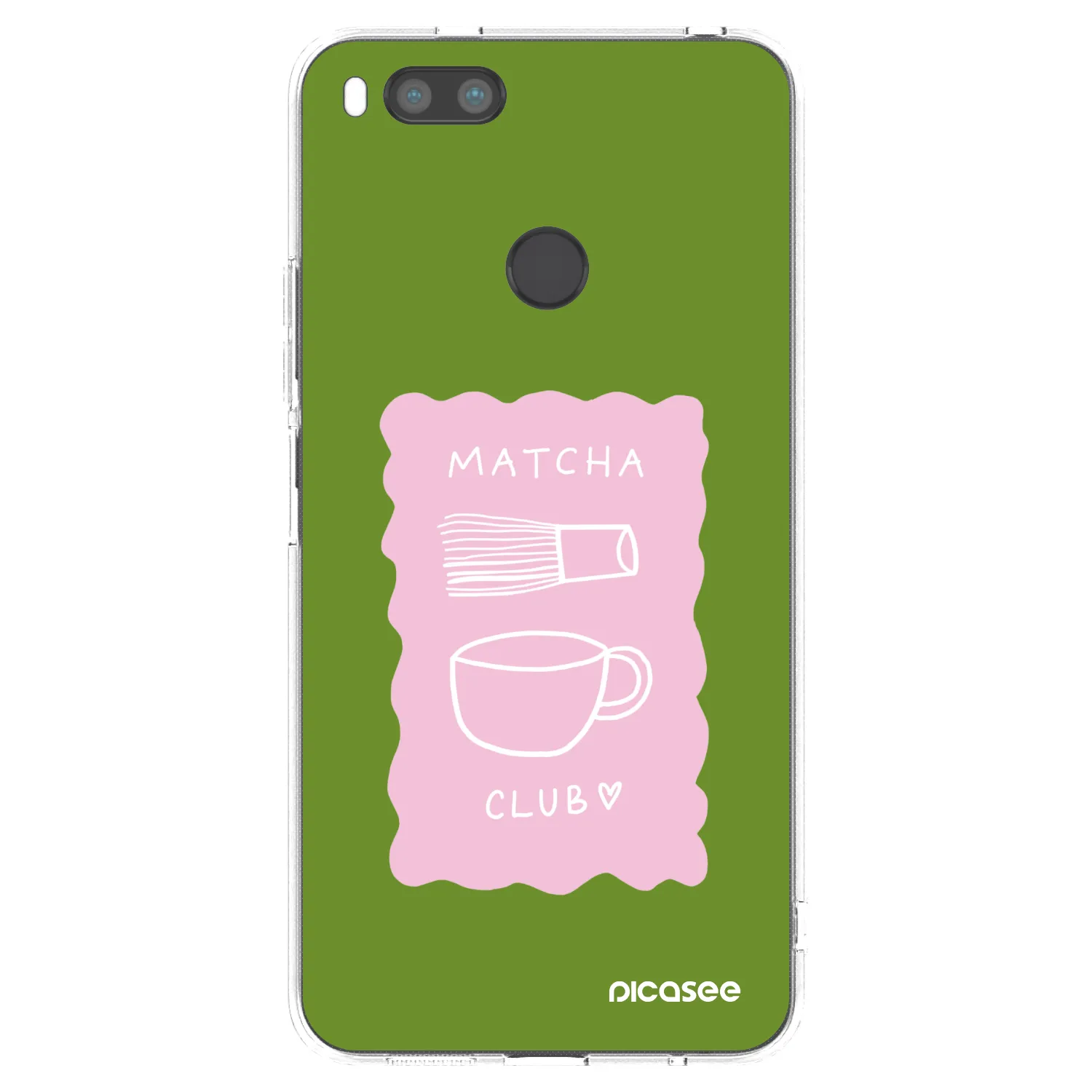 Picasee silikonowe przeźroczyste etui na Xiaomi Mi A1 Global - Matcha club