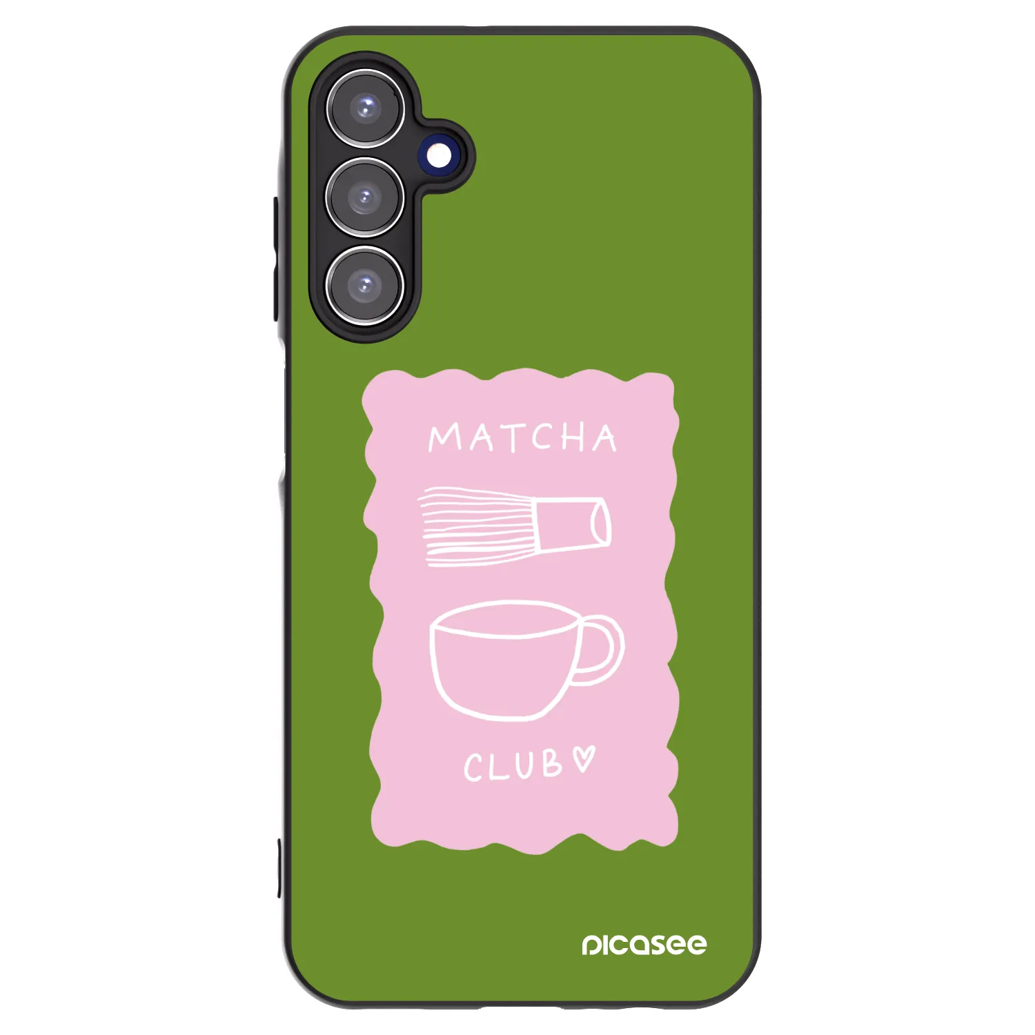 Picasee silikonowe czarne etui na Samsung Galaxy A15 A156B 5G - Matcha club