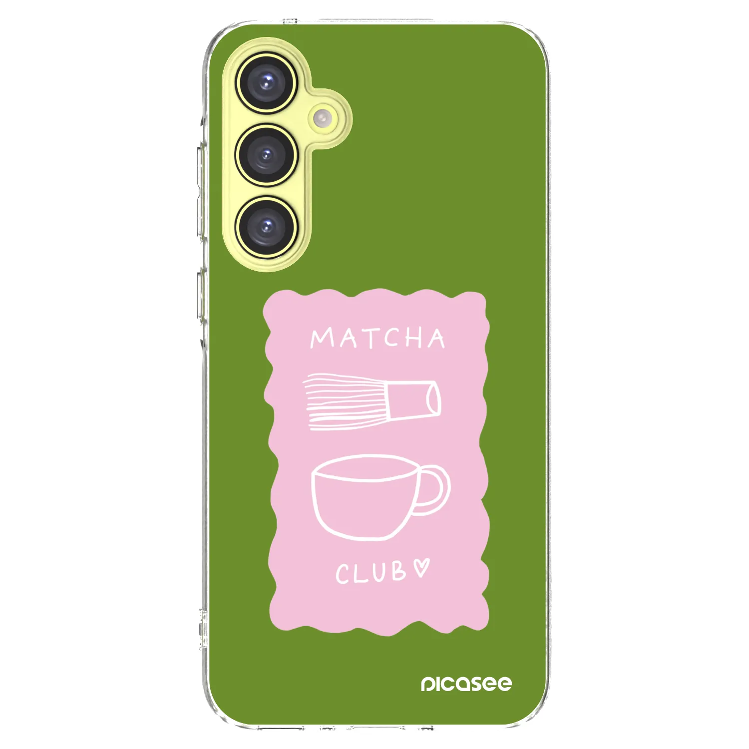 Picasee silikonowe przeźroczyste etui na Samsung Galaxy A35 5G A356B - Matcha club
