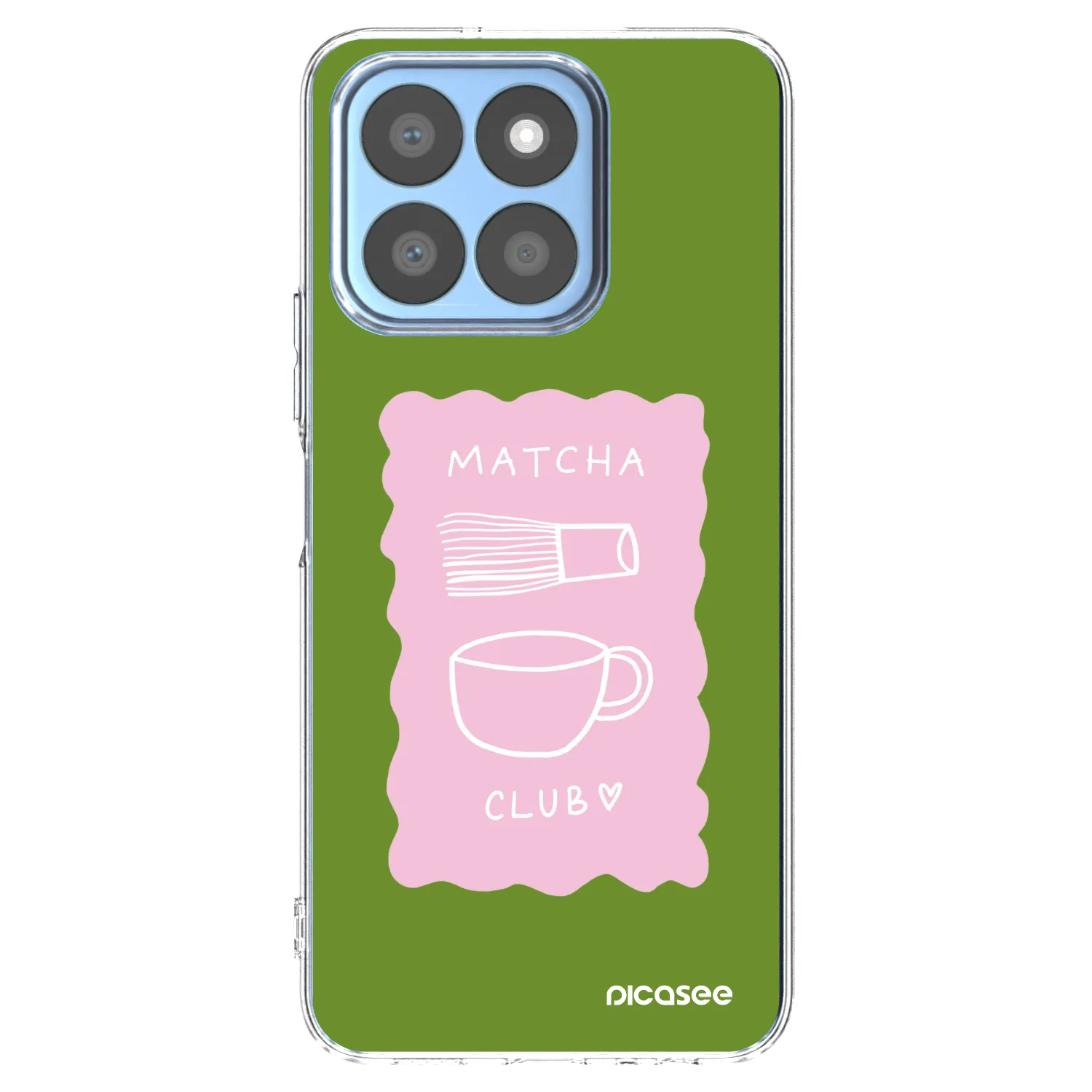 Picasee silikonowe przeźroczyste etui na Honor X8b - Matcha club