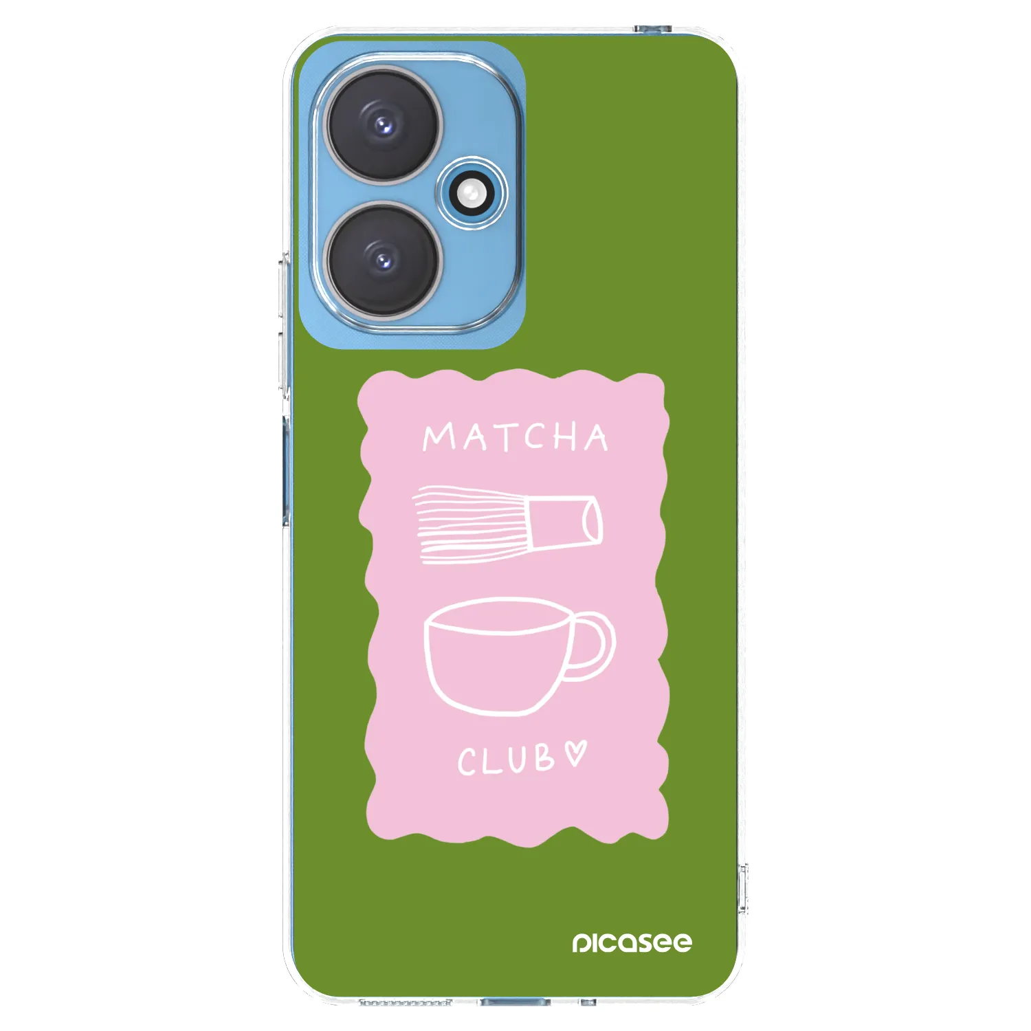 Picasee silikonowe przeźroczyste etui na Xiaomi Redmi 13C 5G - Matcha club