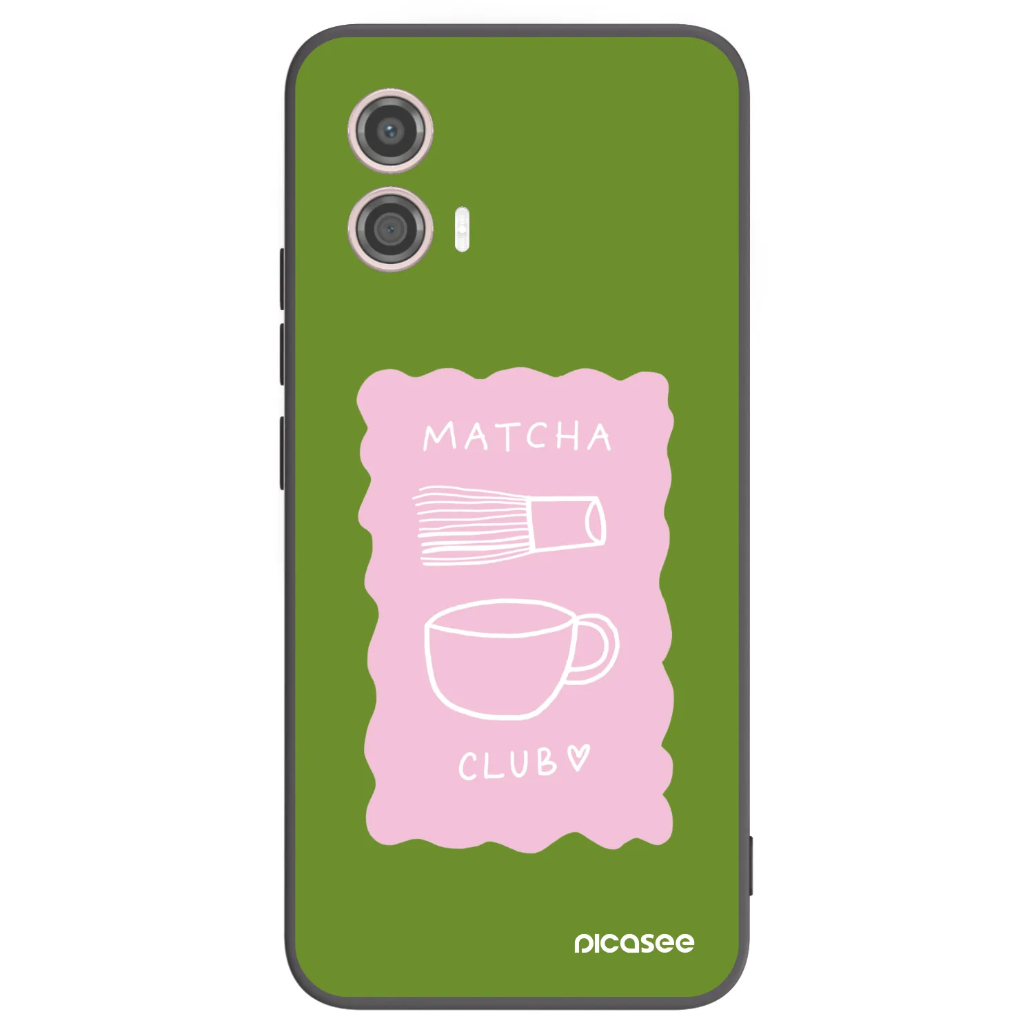 Picasee silikonowe czarne etui na Motorola Moto G53 5G - Matcha club