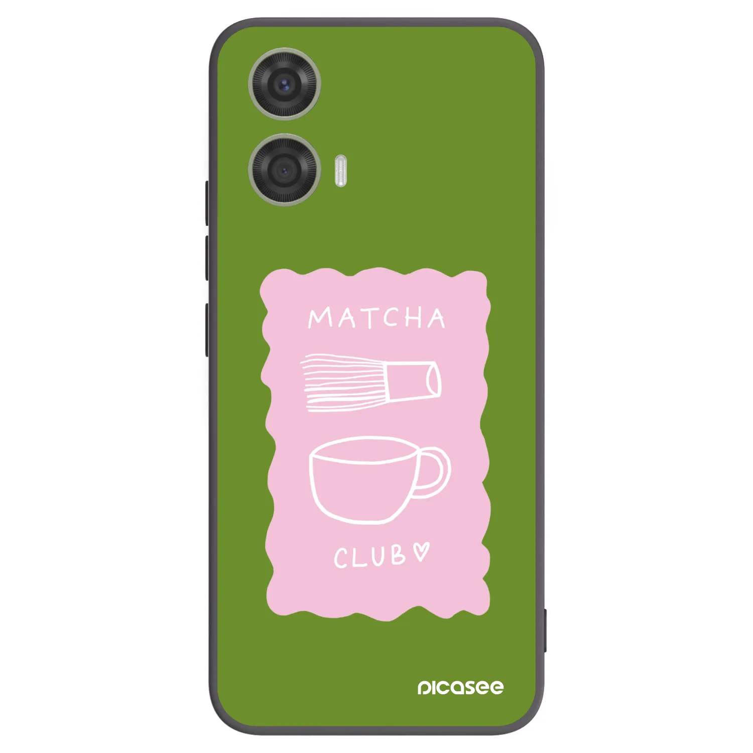 Picasee silikonowe czarne etui na Motorola Moto G24 - Matcha club