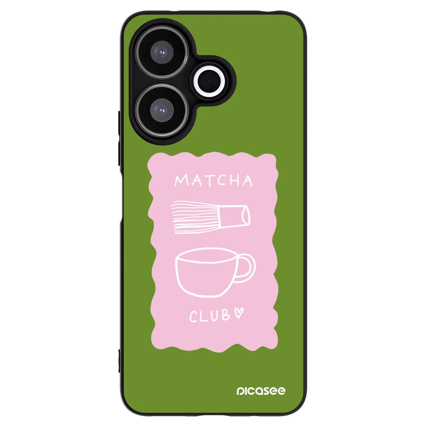 Picasee silikonowe czarne etui na Xiaomi Redmi 13 4G - Matcha club