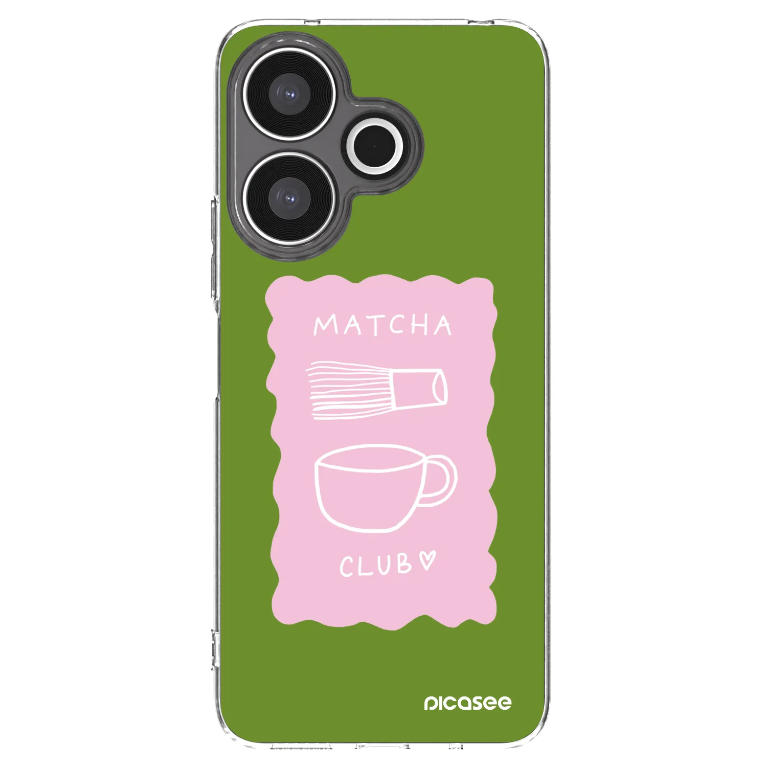 Picasee silikonowe przeźroczyste etui na Xiaomi Redmi 13 4G - Matcha club