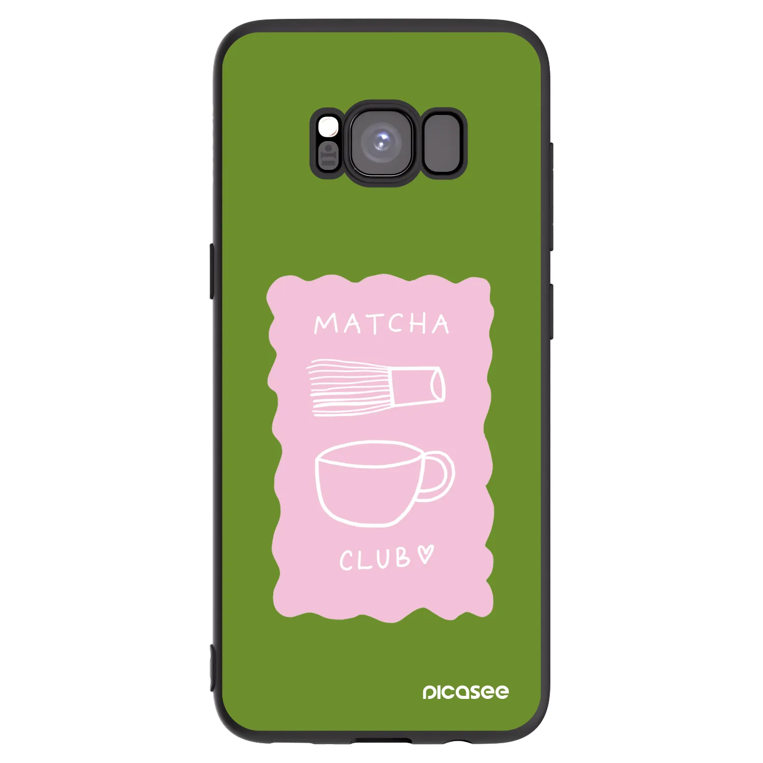 Picasee silikonowe czarne etui na Samsung Galaxy S8 G950F - Matcha club