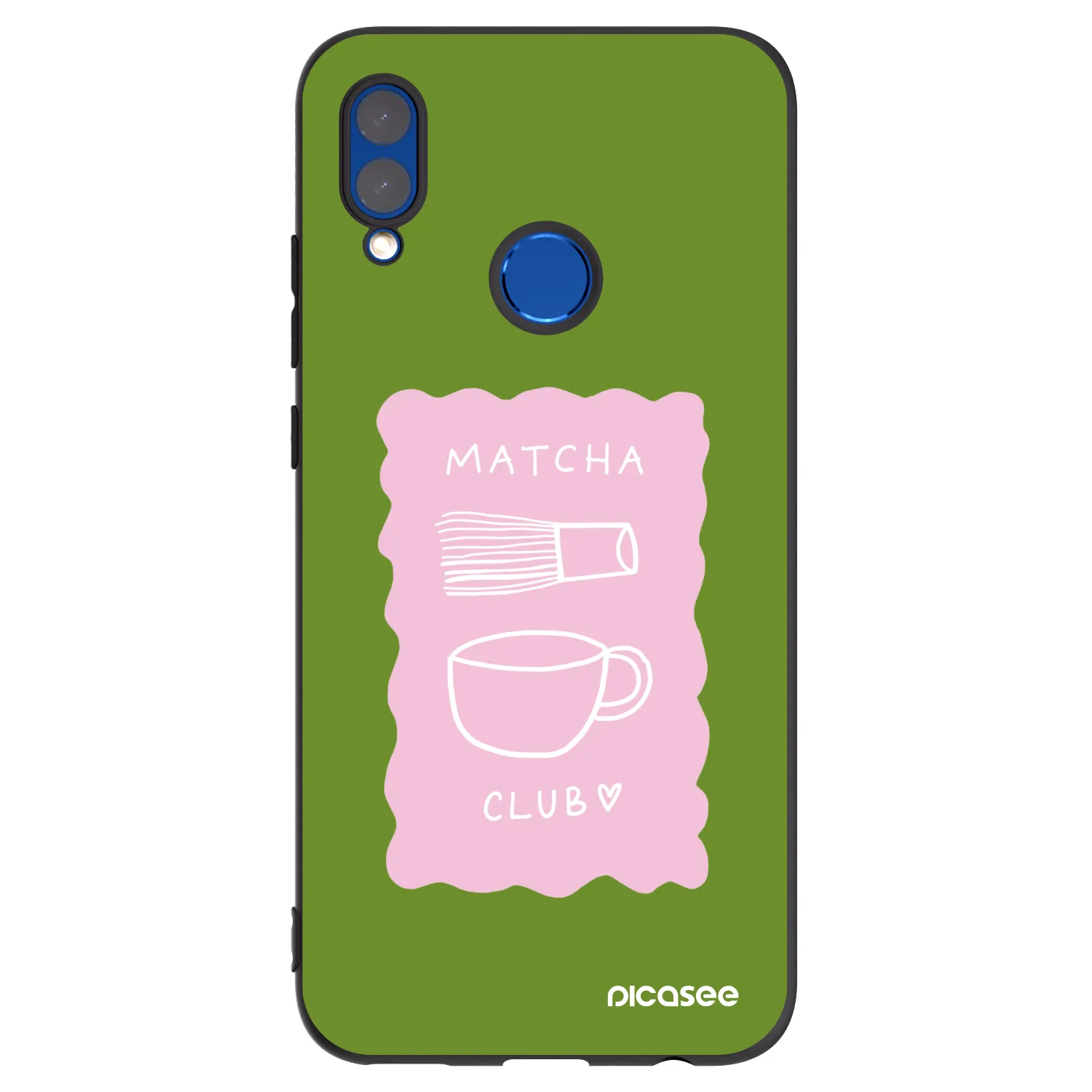 Picasee silikonowe czarne etui na Huawei P Smart 2019 - Matcha club