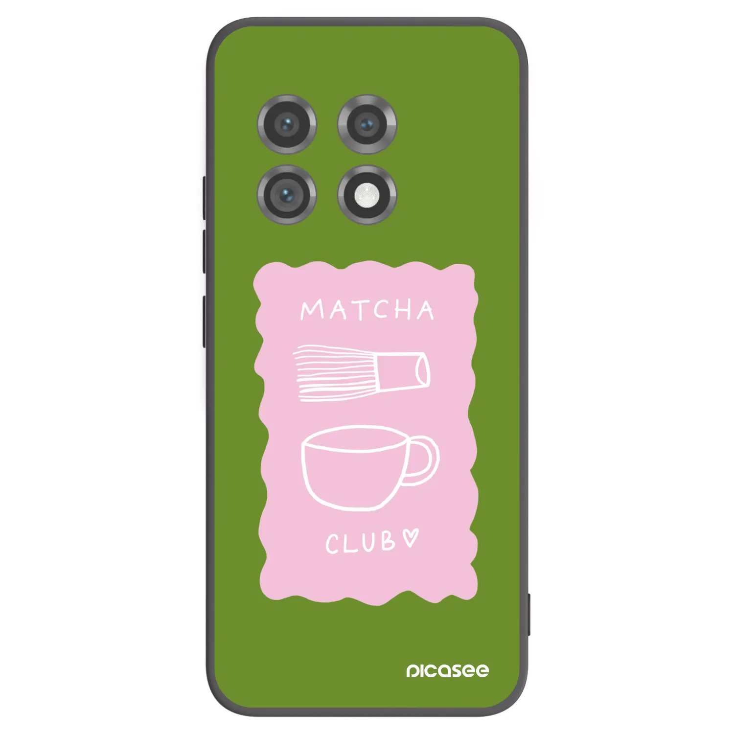 Picasee silikonowe czarne etui na OnePlus 11 5G - Matcha club