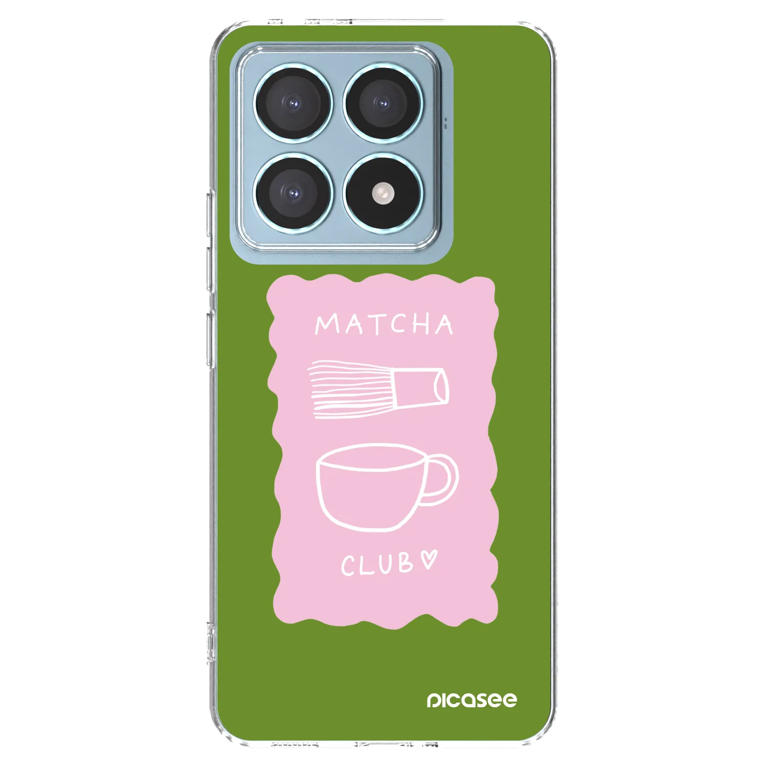 Picasee silikonowe przeźroczyste etui na Xiaomi 14T Pro - Matcha club