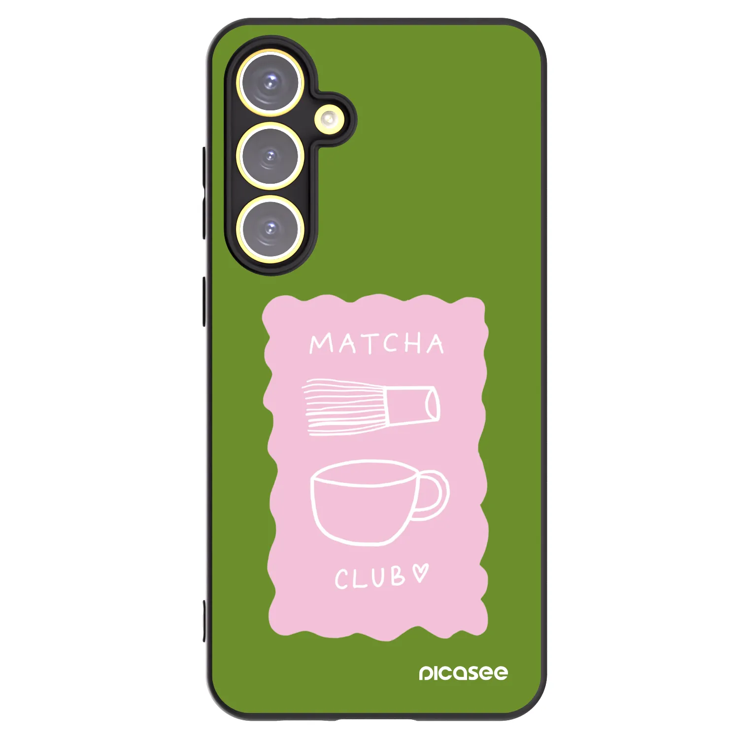Picasee silikonowe czarne etui na Samsung Galaxy S24 FE S721B - Matcha club