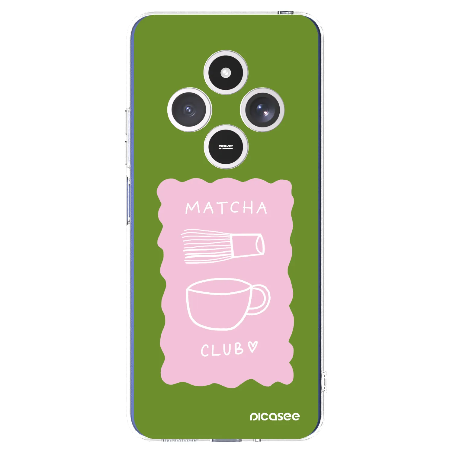 Picasee silikonowe przeźroczyste etui na Xiaomi Redmi 14C - Matcha club