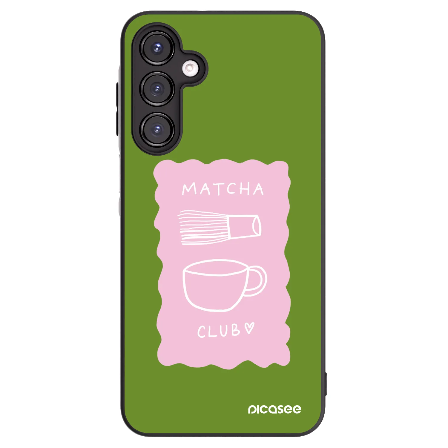 Picasee silikonowe czarne etui na Samsung Galaxy A16 5G - Matcha club