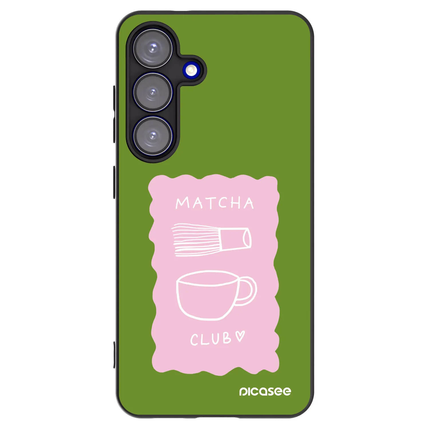 Picasee silikonowe czarne etui na Samsung Galaxy S25 5G - Matcha club