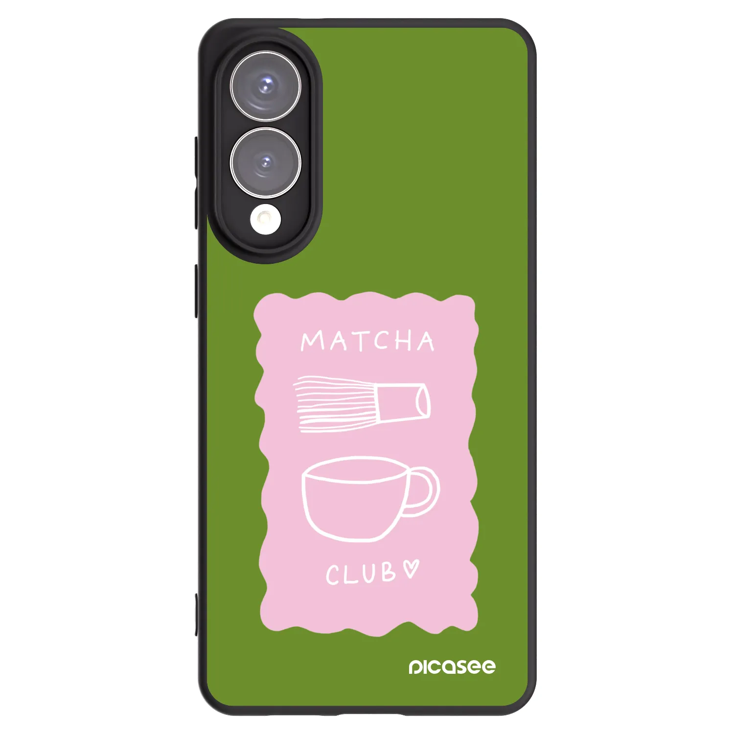 Picasee silikonowe czarne etui na Samsung Galaxy S25 Edge 5G - Matcha club