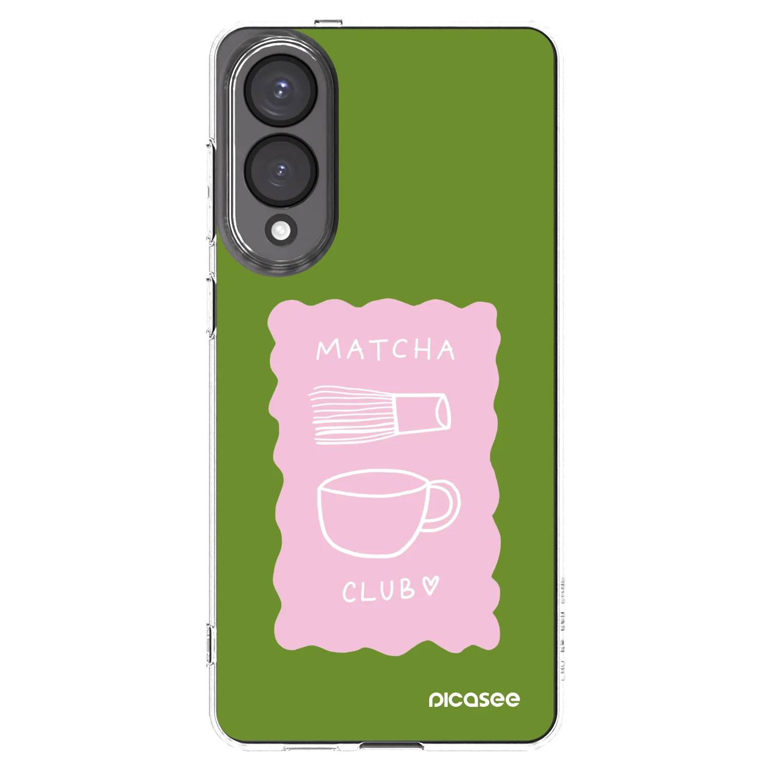 Picasee silikonowe przeźroczyste etui na Samsung Galaxy S25 Edge 5G - Matcha club