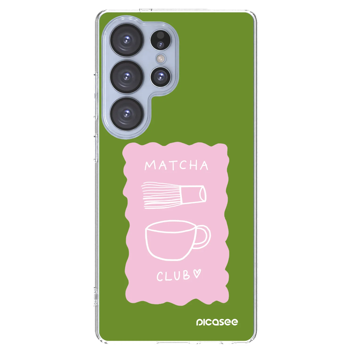 Picasee silikonowe przeźroczyste etui na Samsung Galaxy S25 Ultra 5G - Matcha club