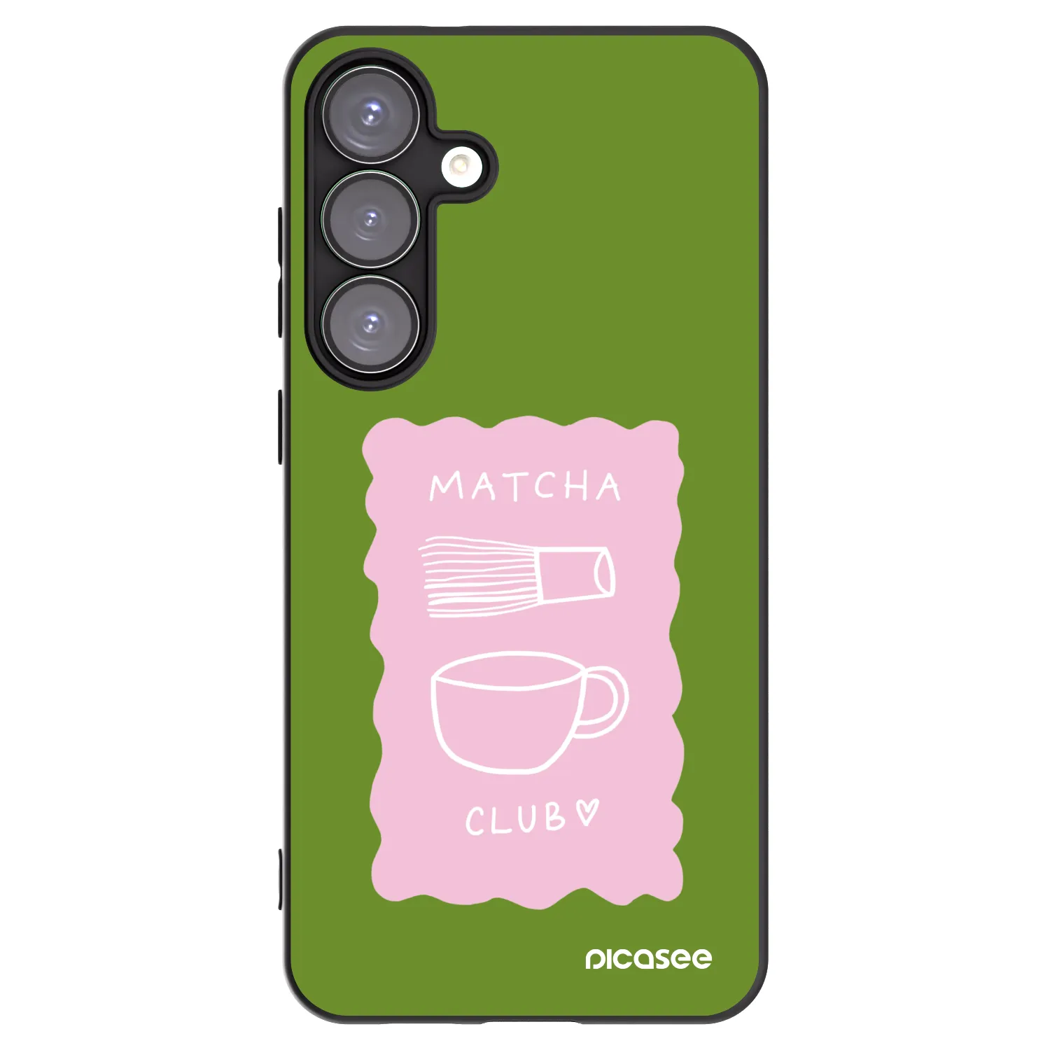 Picasee silikonowe czarne etui na Samsung Galaxy S25+ 5G - Matcha club