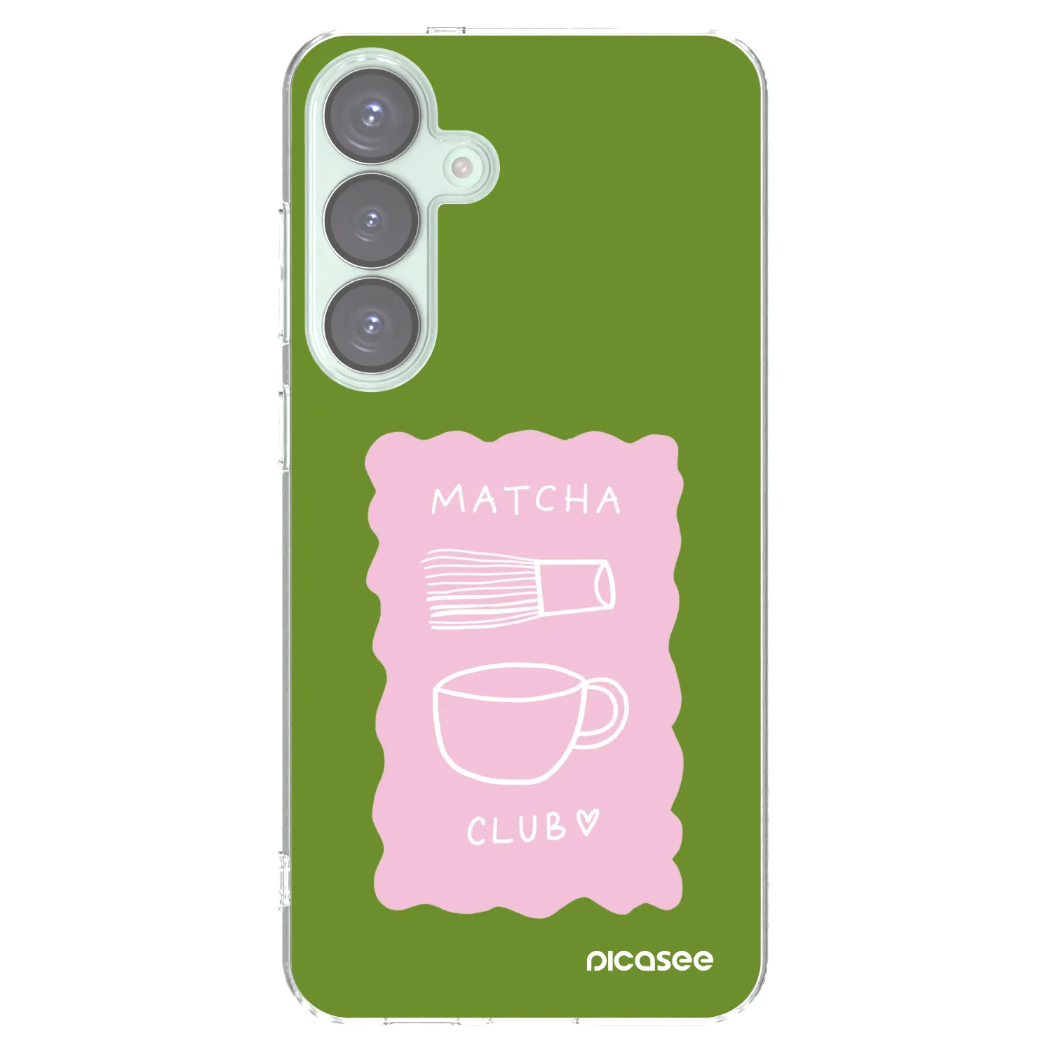 Picasee silikonowe przeźroczyste etui na Samsung Galaxy S25+ 5G - Matcha club