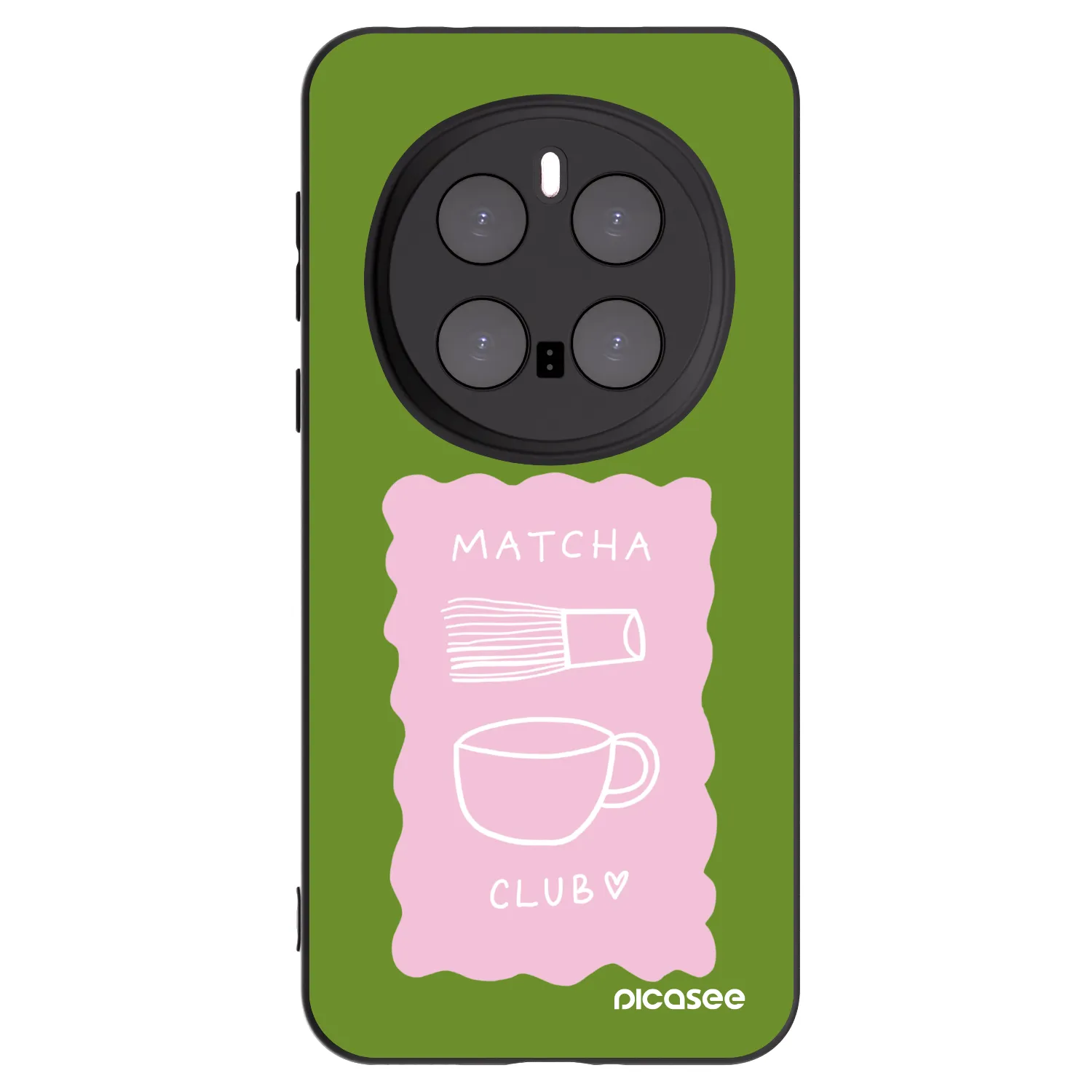 Picasee silikonowe czarne etui na Honor Magic7 Pro 5G - Matcha club