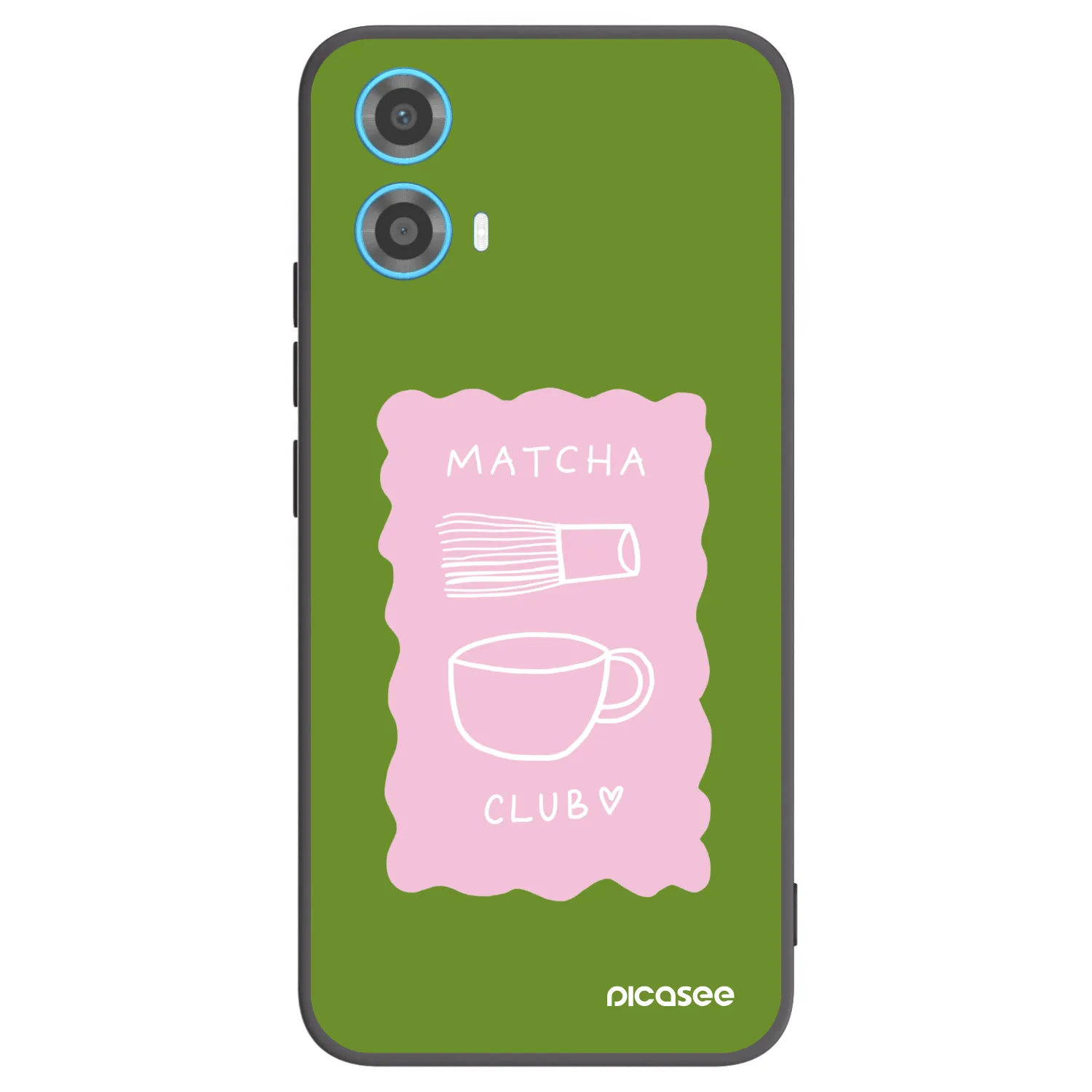 Picasee silikonowe czarne etui na Motorola Moto G34 5G - Matcha club