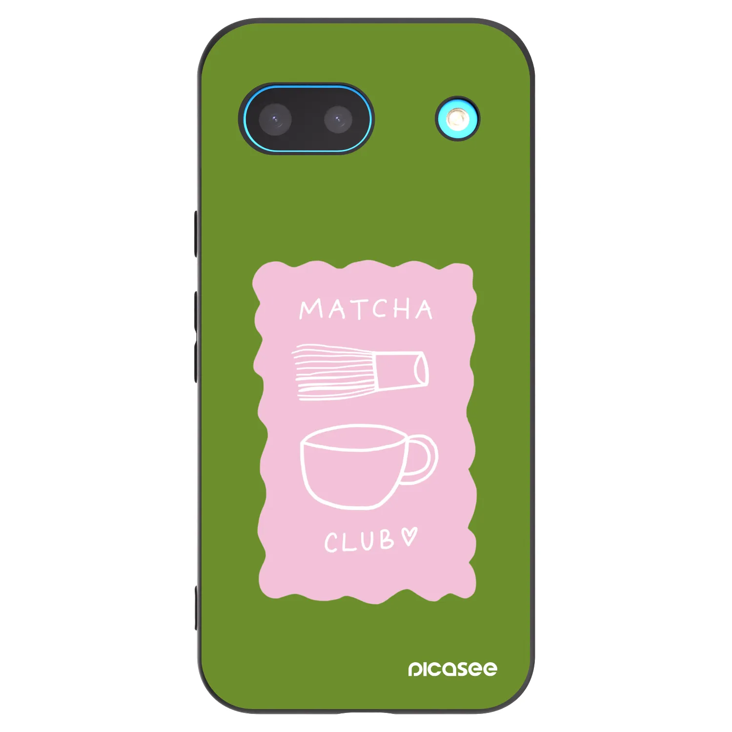 Picasee silikonowe czarne etui na Google Pixel 8a - Matcha club