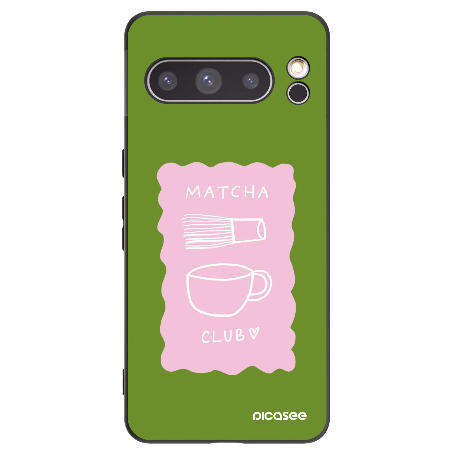 Picasee silikonowe czarne etui na Google Pixel 8 Pro - Matcha club