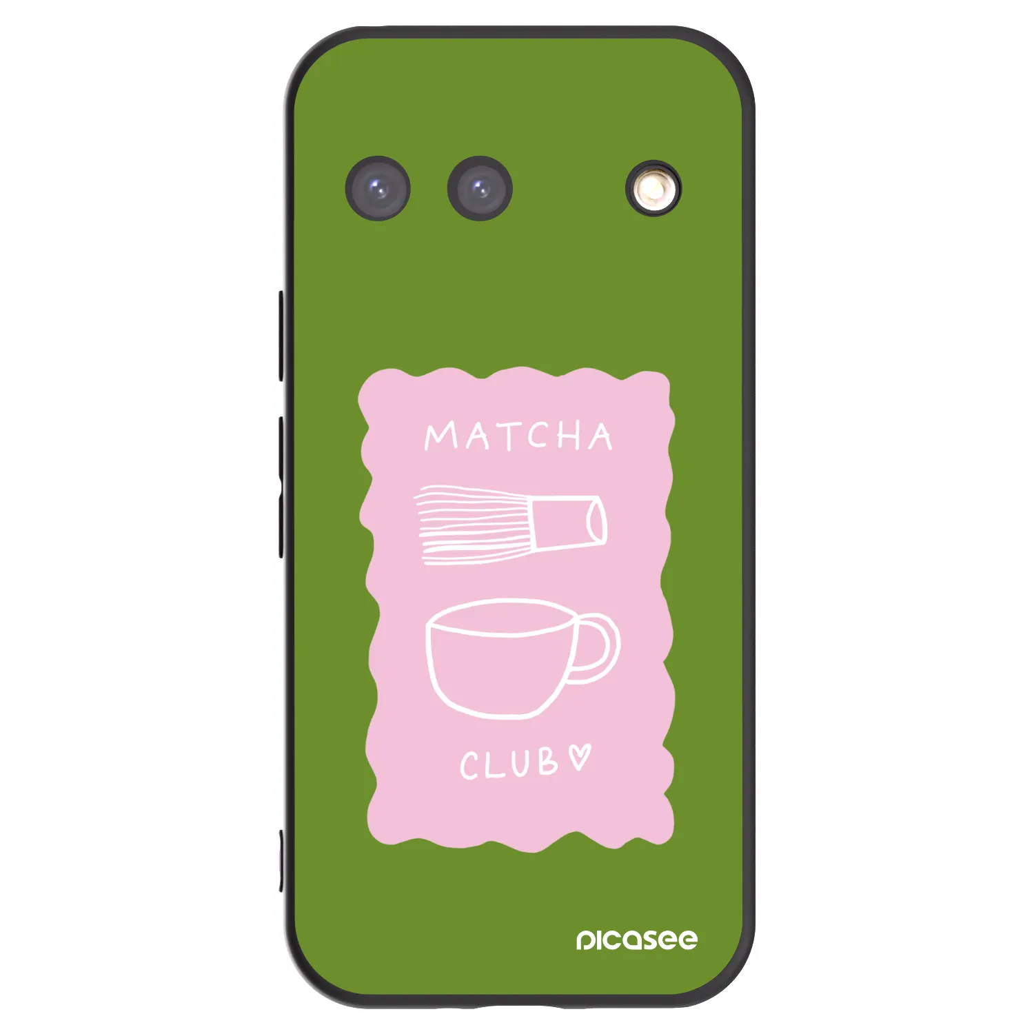 Picasee silikonowe czarne etui na Google Pixel 9 - Matcha club