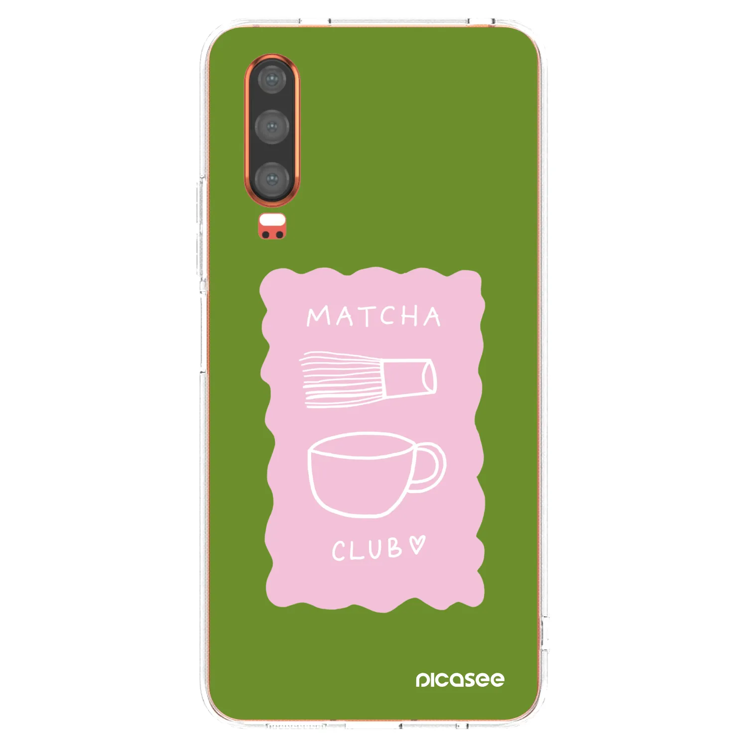 Picasee silikonowe przeźroczyste etui na Huawei P30 - Matcha club