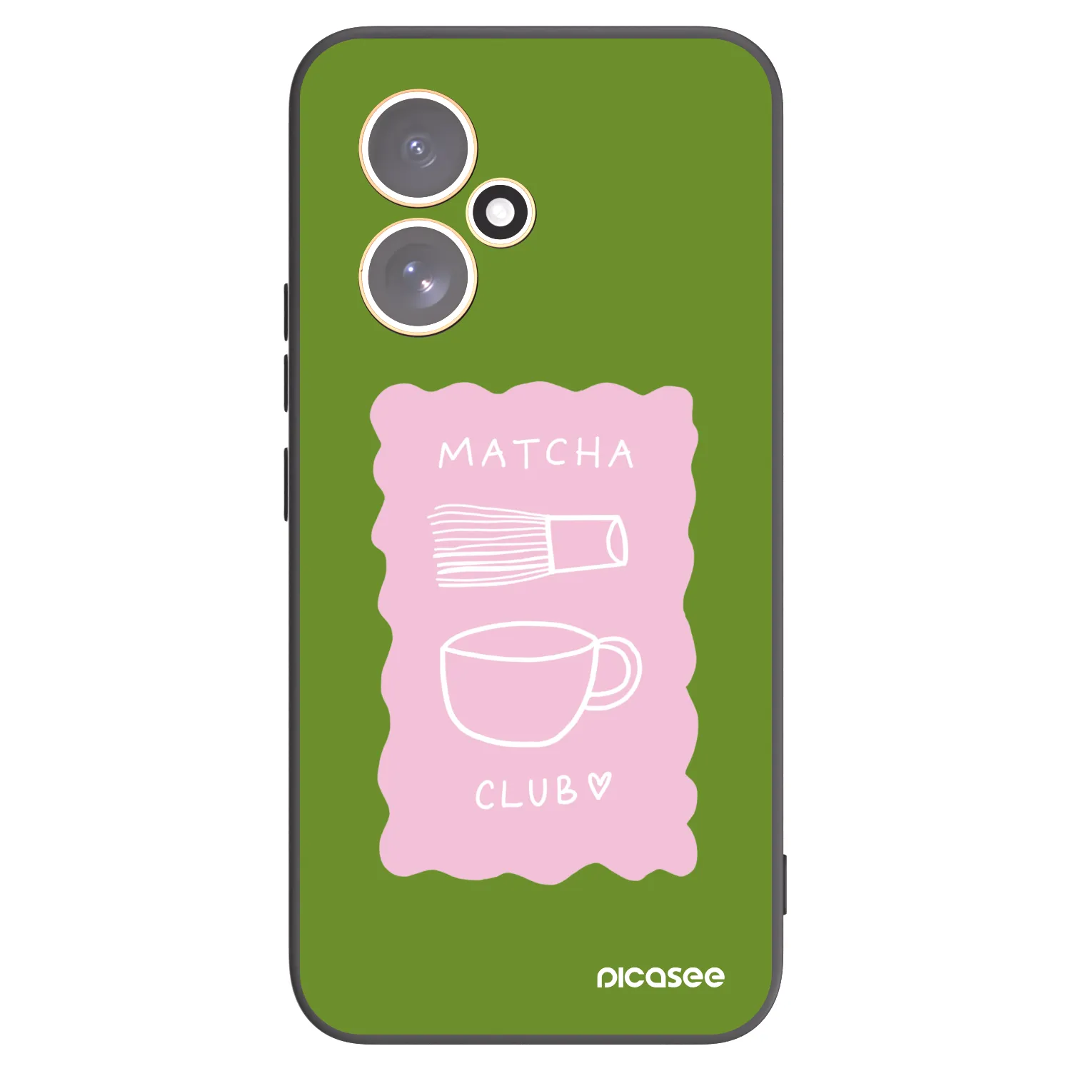 Picasee silikonowe czarne etui na Honor 400 5G - Matcha club