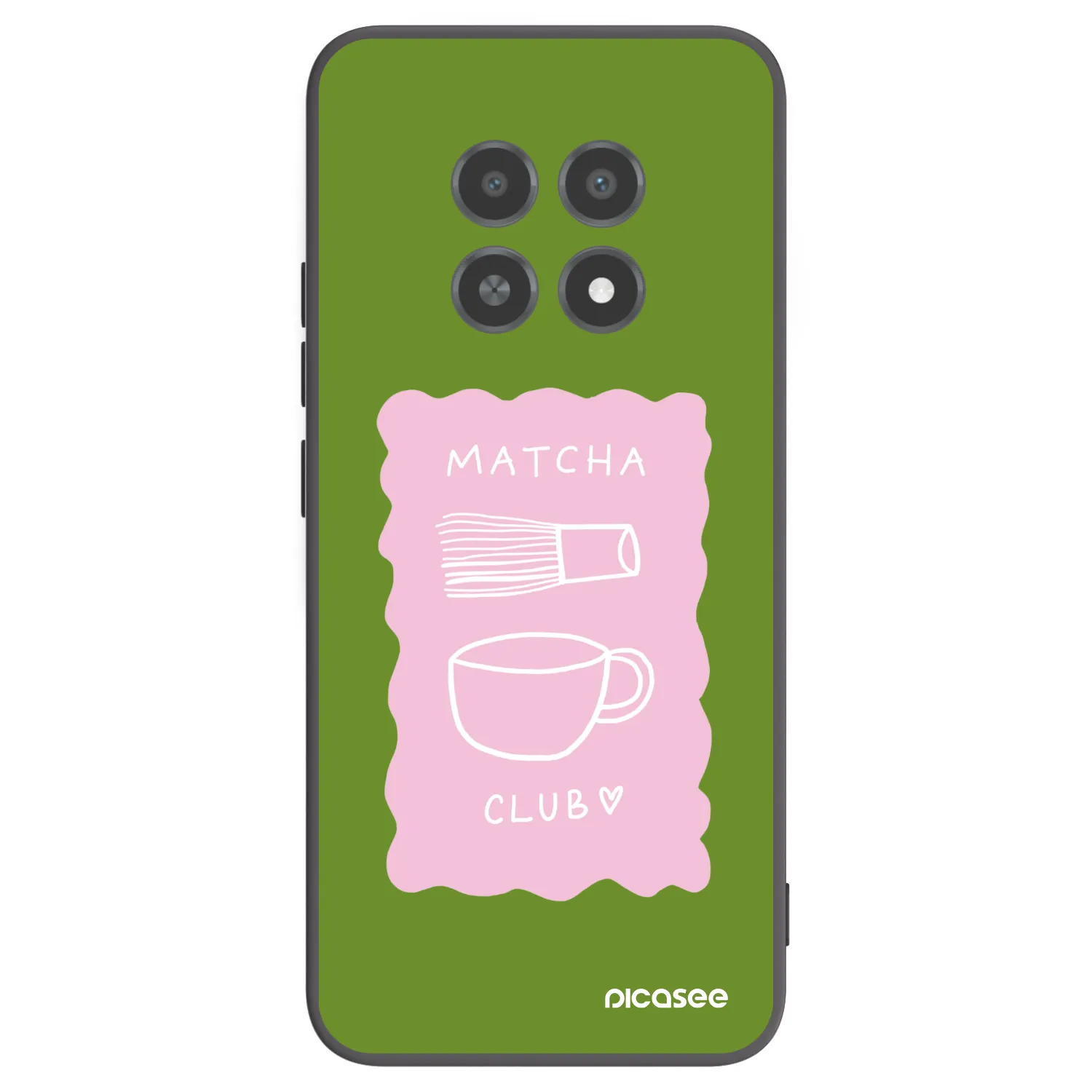 Picasee silikonowe czarne etui na Realme 12X - Matcha club