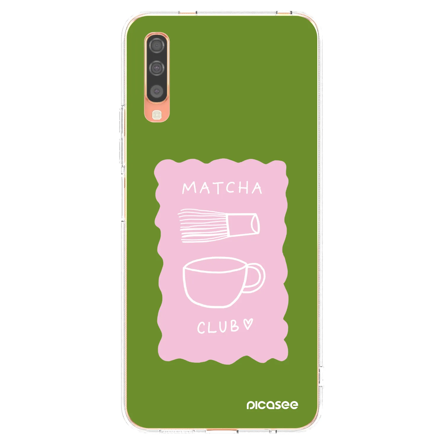 Picasee silikonowe przeźroczyste etui na Samsung Galaxy A70 A705F - Matcha club