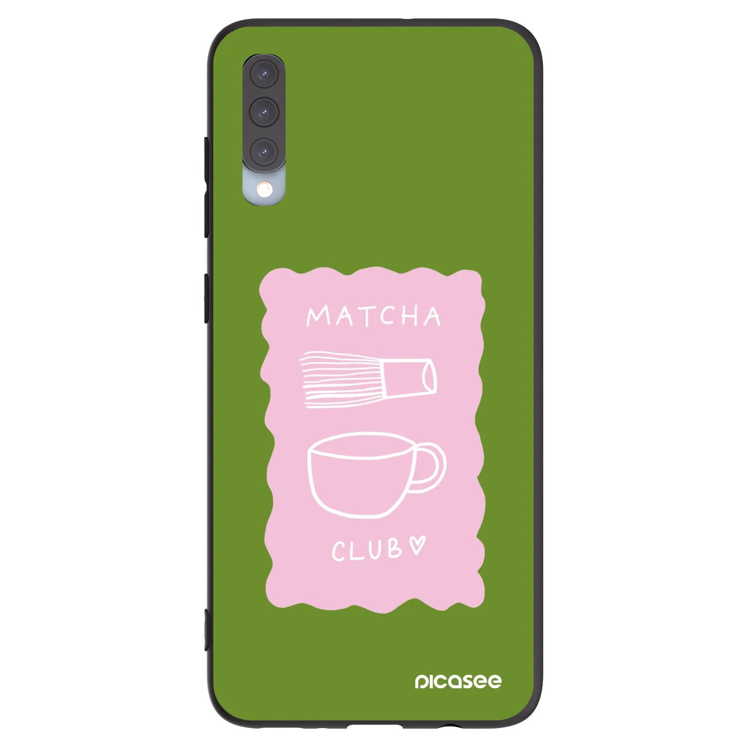 Picasee silikonowe czarne etui na Samsung Galaxy A70 A705F - Matcha club