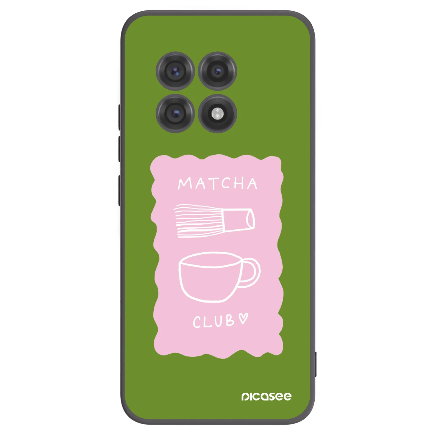 Picasee silikonowe czarne etui na OnePlus 13R 5G - Matcha club