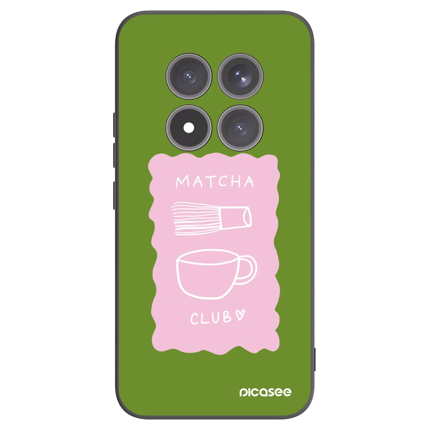 Picasee silikonowe czarne etui na Xiaomi Redmi Note 15 Pro+ - Matcha club