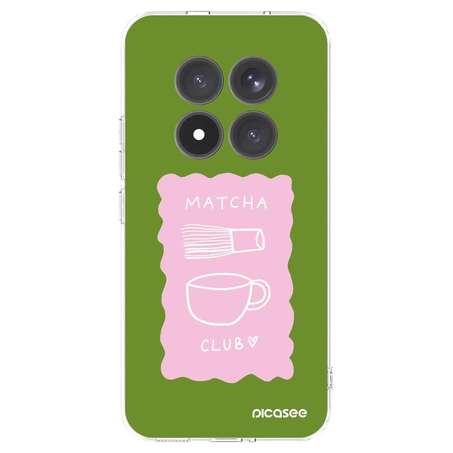 Picasee silikonowe przeźroczyste etui na Xiaomi Redmi Note 15 Pro+ - Matcha club