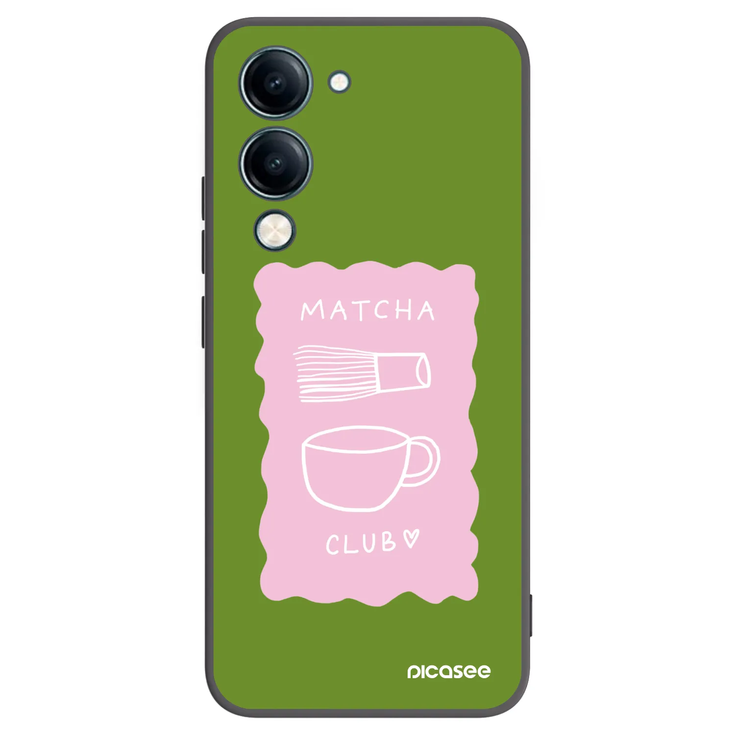 Picasee silikonowe czarne etui na Vivo Y29s 5G - Matcha club