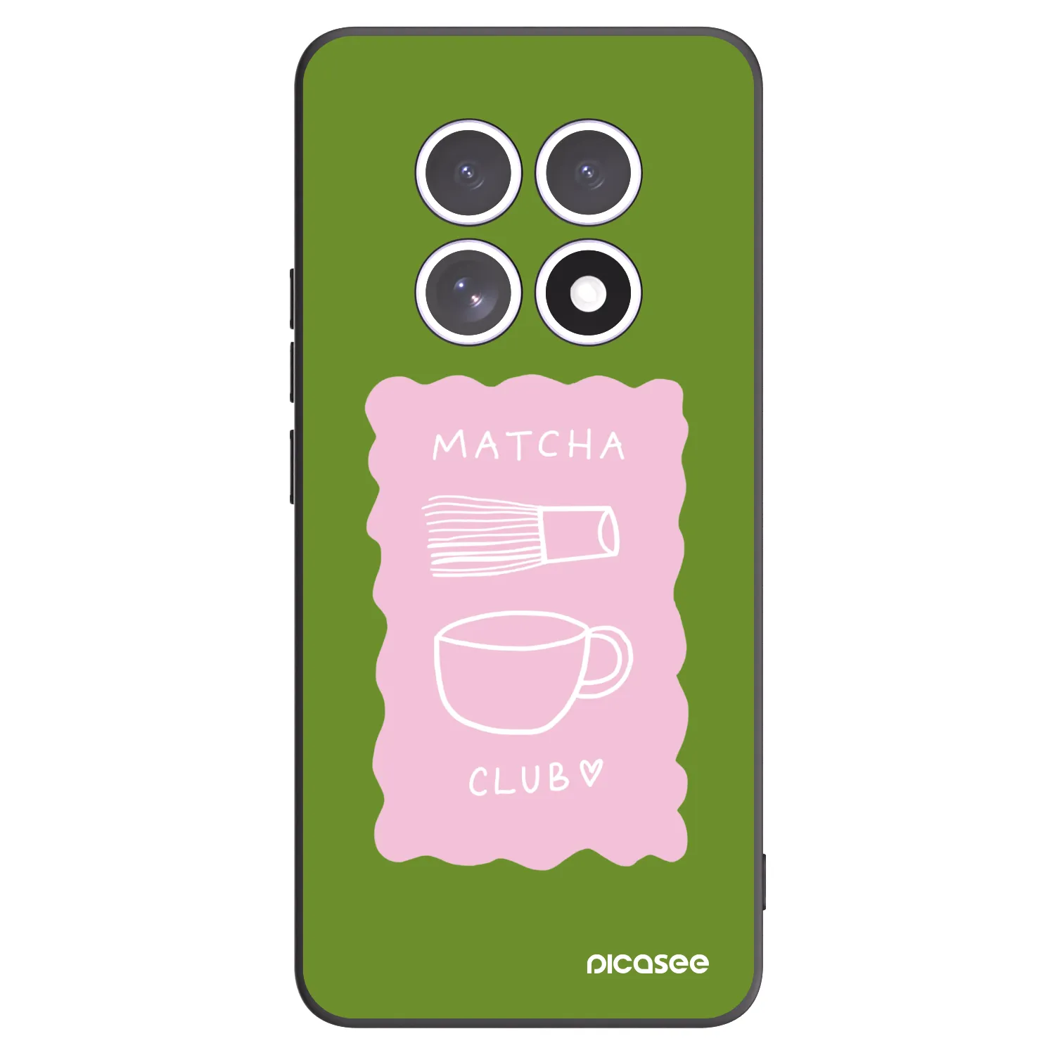 Picasee silikonowe czarne etui na Xiaomi Redmi Note 15 4G - Matcha club