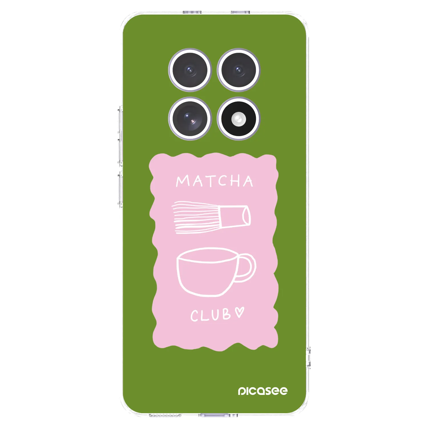Picasee silikonowe przeźroczyste etui na Xiaomi Redmi Note 15 4G - Matcha club