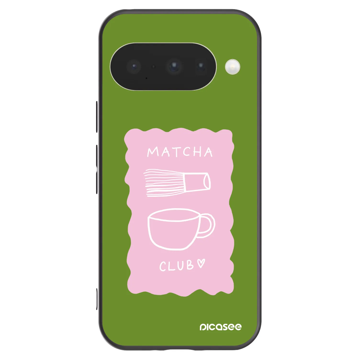 Picasee silikonowe czarne etui na Google Pixel 10 - Matcha club