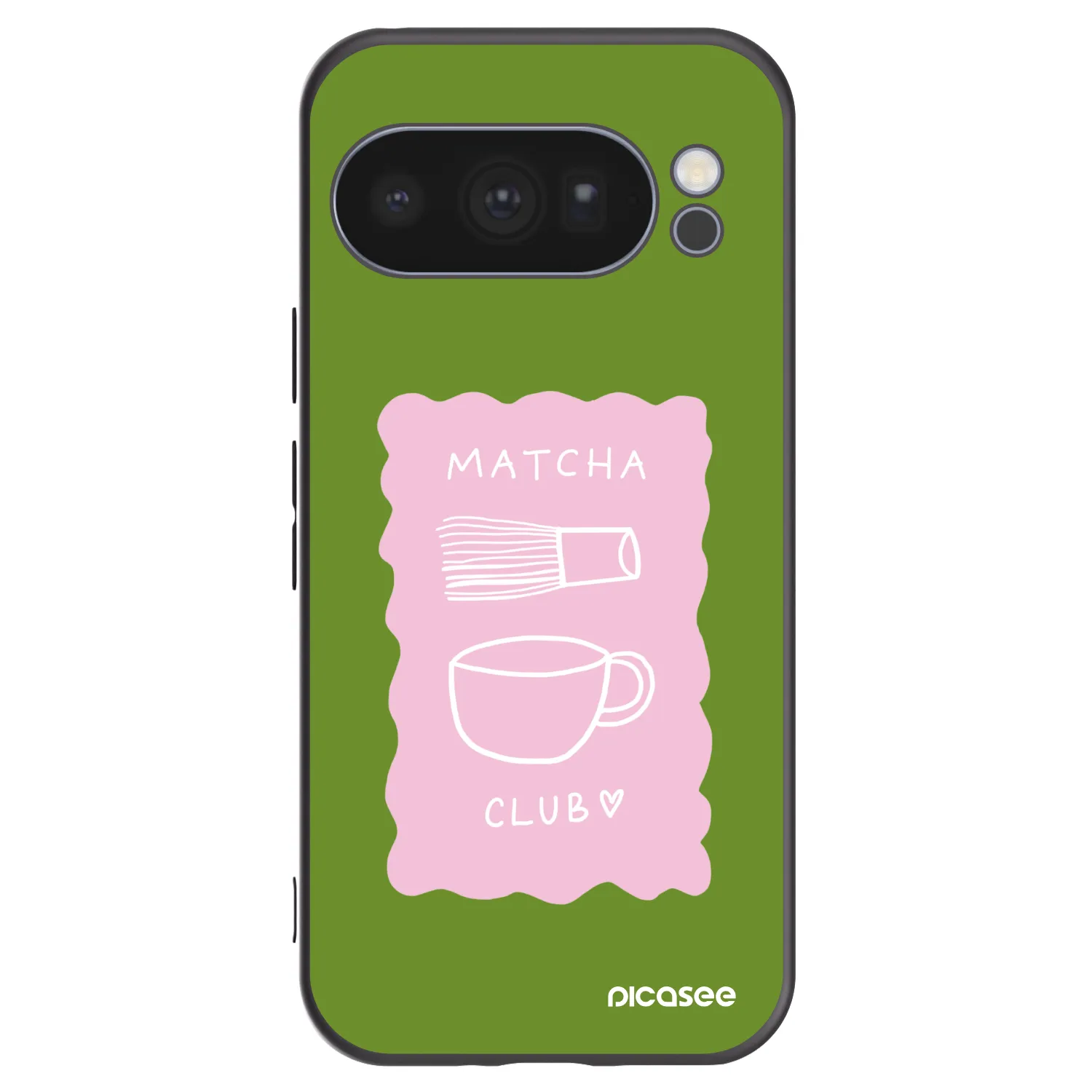 Picasee silikonowe czarne etui na Google Pixel 10 Pro - Matcha club