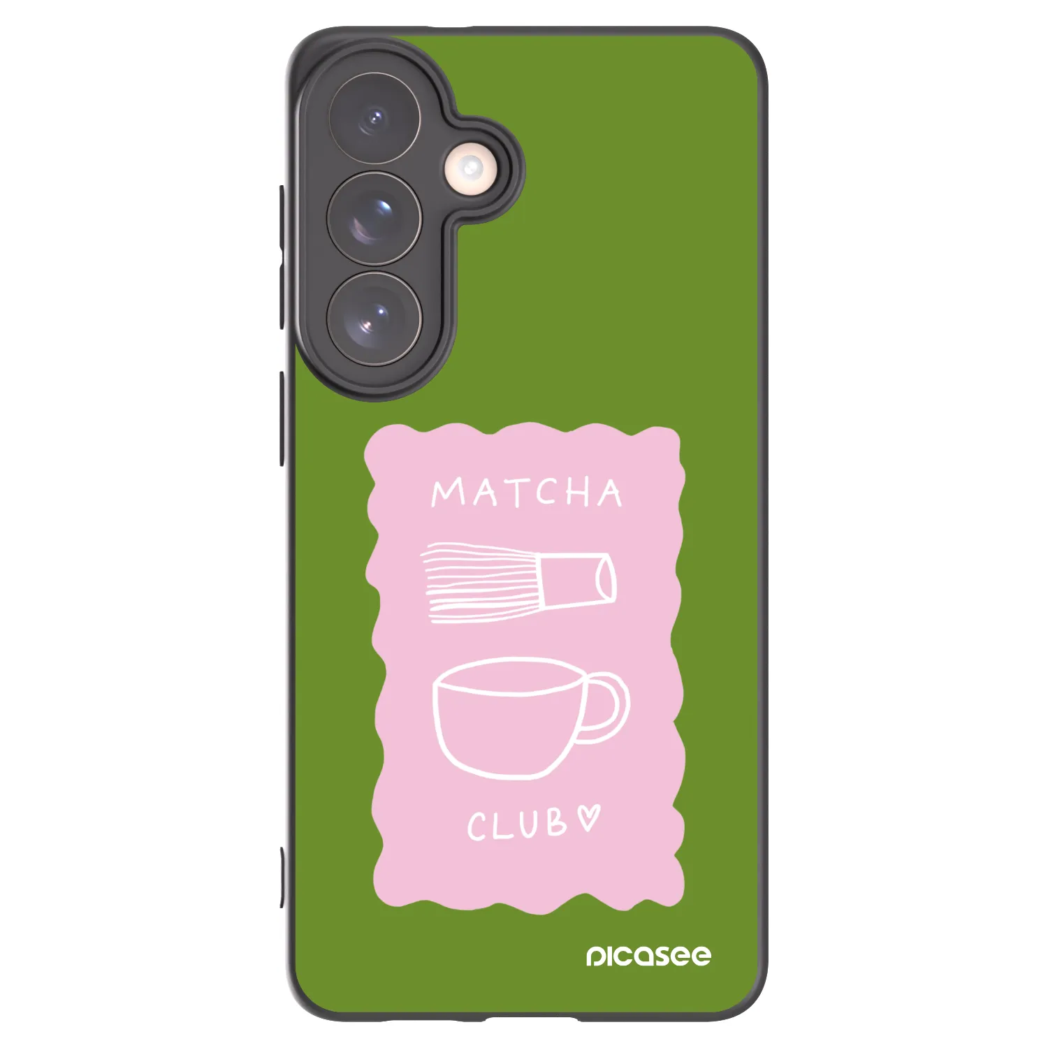 Picasee silikonowe czarne etui na Samsung Galaxy S26+ - Matcha club