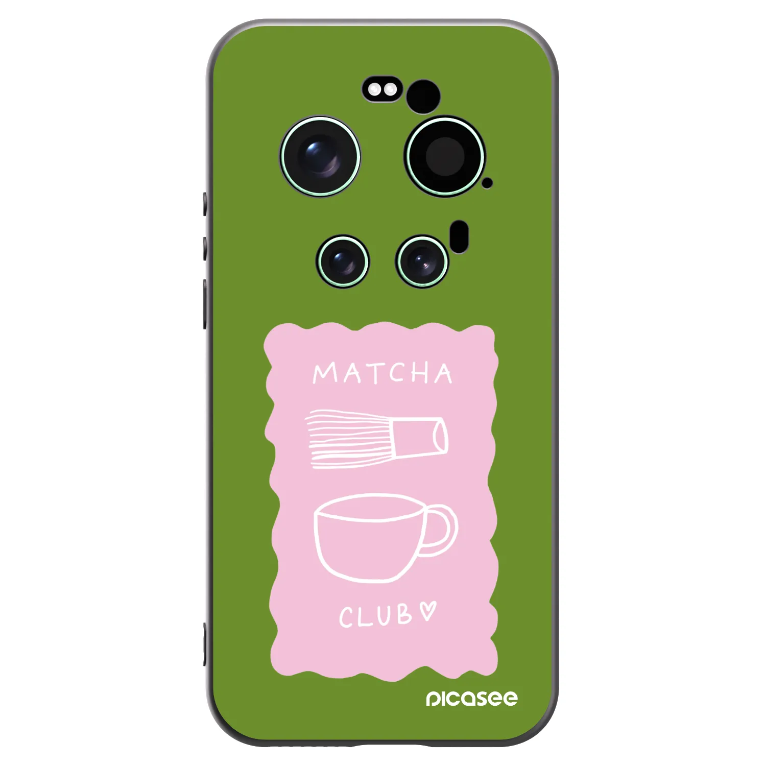 Picasee silikonowe czarne etui na Xiaomi 17 Ultra - Matcha club